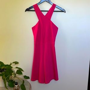 Hot Pink Skater Dress. Shoedazzle. Small.